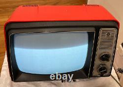 Vintage1977 Ge General Electric Xb2456ro Télévision Portable Performance