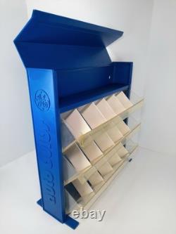 Vitrine de présentation de lampes auto vintage GE avec tous les diviseurs de tiroirs