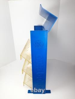 Vitrine de présentation de lampes auto vintage GE avec tous les diviseurs de tiroirs