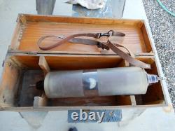 Voltmètre antique GE en voie de disparition 15 KV, #9885661G3, avec sangle et boîte, très rare