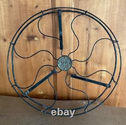 Vtg 17GE Garde-fil CAGE+Badge UNIQUEMENT pour hélice en laiton Ventilateur de bureau General Electric OEM