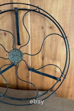 Vtg 17GE Garde-fil CAGE+Badge UNIQUEMENT pour hélice en laiton Ventilateur de bureau General Electric OEM