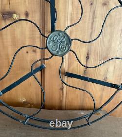 Vtg 17GE Garde-fil CAGE+Badge UNIQUEMENT pour hélice en laiton Ventilateur de bureau General Electric OEM