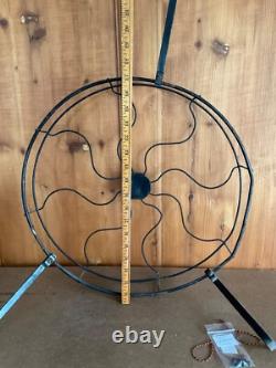 Vtg 17GE Garde-fil CAGE+Badge UNIQUEMENT pour hélice en laiton Ventilateur de bureau General Electric OEM