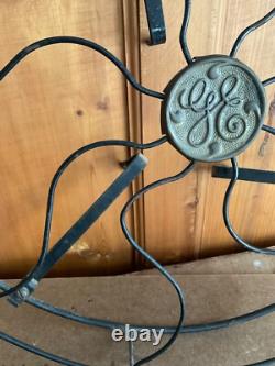 Vtg 17GE Garde-fil CAGE+Badge UNIQUEMENT pour hélice en laiton Ventilateur de bureau General Electric OEM