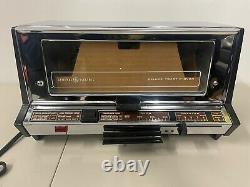 Vtg 1966 Ge Ge Ge Ge General Electric Deluxe Toast-r-oven Toaster T93b/3103 Avec Manuel 120v