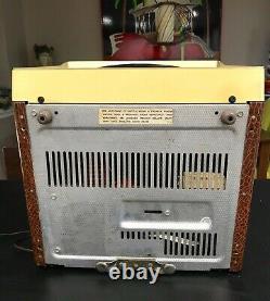 Vtg Case General Electric 17 Withfaux Portable Tv Alligator Rare & So Cool