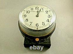 Vtg Début 1900 Ge General Electric 725888 Horloge Murale Industrielle D'usine Rare