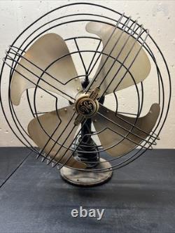 Vtg GE General Electric Vortalex Ventilateur Oscillant 16 Pouces 3 Vitesses Fonctionnement Fluide