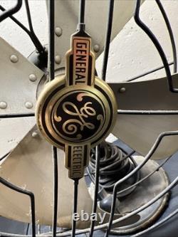 Vtg GE General Electric Vortalex Ventilateur Oscillant 16 Pouces 3 Vitesses Fonctionnement Fluide