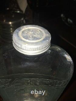 Vtg Ge General Electric Glass Monitor Réfrigérateur Eau Bottle 1 1/2 Pinte #12