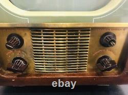 Vtg General Electric 1949 Modèle De Télévision 806 Cas D'acajou Avec Écran 10