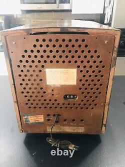 Vtg General Electric 1949 Modèle De Télévision 806 Cas D'acajou Avec Écran 10