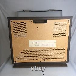 Vtg General Electric Ge Sp 46b Power Channel B Haut-parleur Walnut Armoire En Bois