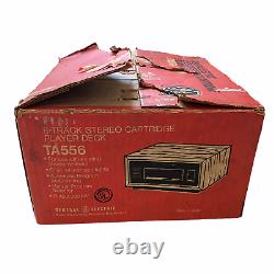 Vtg General Electric Ta556 8-track Cartouche Stéréo Player Deck New Old Stock