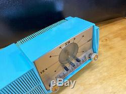 Vtg General Electric Turquoise Bleu Radio 1958 Alarme 50 Horloge