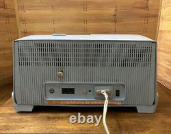 Vtg Rare Light Blue General Electric Musaphonic Am Radio Réveil Modèle C421a