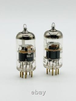 X2 NOUVEAU Vintage NOS General Electric PAIRE GE 6922 ECC88 TUBES À BROCHE EN OR i2 USA