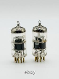 X2 NOUVEAU Vintage NOS General Electric PAIRE GE 6922 ECC88 TUBES À BROCHE EN OR i2 USA