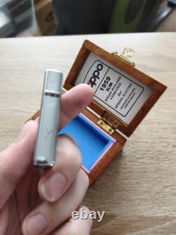 Zippo Slim vintage de 1959 – Modèle publicitaire rare General Electric Defense Systems