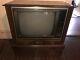 Œuvres Vintage Ge General Electric Console Tv 25 Pouces Color Television Mint